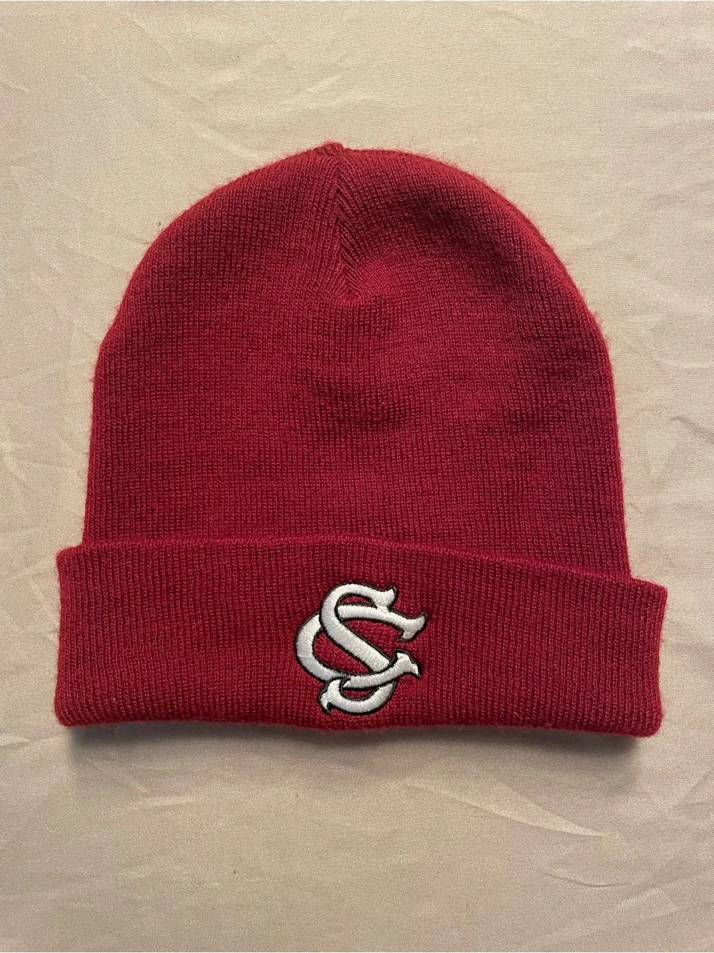 USC University Of South Carolina Gamecocks Adult Beanie Hat Toboggan Red OSFM